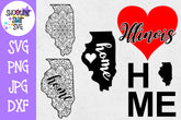 Illinois US State SVG Decal Bundle - 50 States SVG